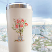Beautiful handmade Flower Vase stationery - created by Lettoon