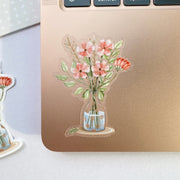 Beautiful handmade Flower Vase stationery - created by Lettoon