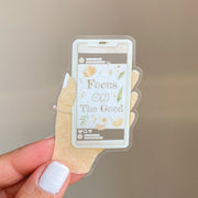 Beautiful handmade Focus On The Good stationery - created by Lettoon