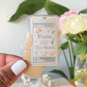 Beautiful handmade Focus On The Good stationery - created by Lettoon
