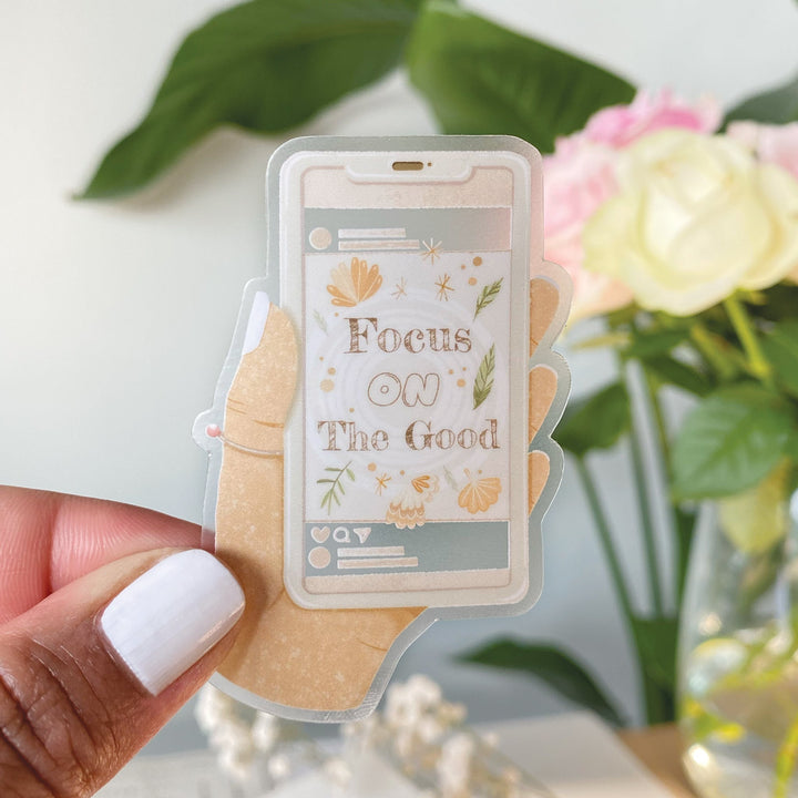 Beautiful handmade Focus On The Good stationery - created by Lettoon