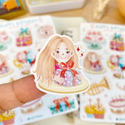 Beautiful handmade Happy Birthday stationery - created by LETTOOn