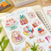 Beautiful handmade Happy Birthday stationery - created by LETTOOn