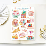 Beautiful handmade Happy Birthday stationery - created by LETTOOn