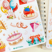 Beautiful handmade Happy Birthday stationery - created by LETTOOn
