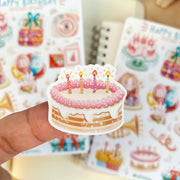 Beautiful handmade Happy Birthday stationery - created by LETTOOn