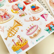 Beautiful handmade Happy Birthday stationery - created by LETTOOn