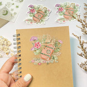 Beautiful handmade I Love To Travel stationery - created by Lettoon