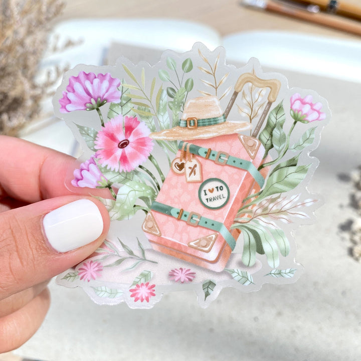 Beautiful handmade I Love To Travel stationery - created by Lettoon
