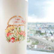Beautiful handmade Keep Growing stationery - created by Lettoon