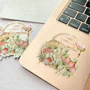Beautiful handmade Keep Growing stationery - created by Lettoon