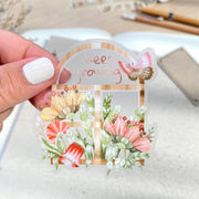 Beautiful handmade Keep Growing stationery - created by Lettoon