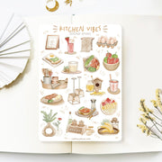 Beautiful handmade Kitchen Vibes stationery - created by LETTOOn