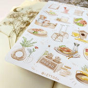 Beautiful handmade Kitchen Vibes stationery - created by LETTOOn