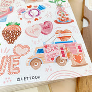 Beautiful handmade Love stationery - created by LETTOOn