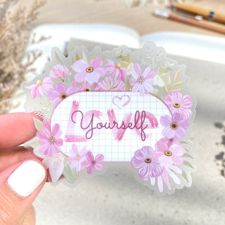 Beautiful handmade Love Yourself stationery - created by Lettoon
