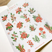 Beautiful handmade Magical Winter Flower stationery - created by LETTOOn