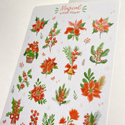 Beautiful handmade Magical Winter Flower stationery - created by LETTOOn