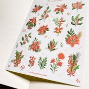 Beautiful handmade Magical Winter Flower stationery - created by LETTOOn