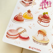Beautiful handmade Patisserie stationery - created by Lettoon