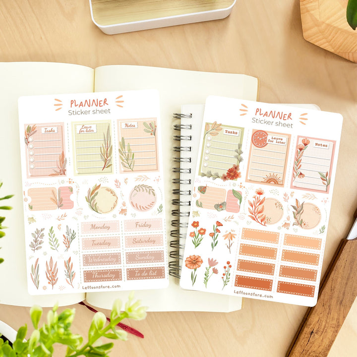 Beautiful handmade Planner Essentials stationery - created by Lettoon