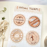 Beautiful handmade Postage Stamps stationery - created by LETTOOn