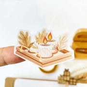 Premium Handmade Sticker Sheet Autumn in my Heart 105mm x 148mm - a piece