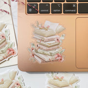 Beautiful handmade Stacked Books stationery - created by Lettoon