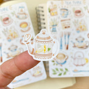 Beautiful handmade Tea Time stationery - created by Lettoon