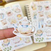 Beautiful handmade Tea Time stationery - created by Lettoon