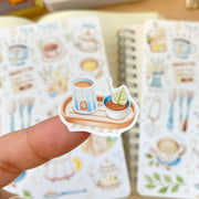 Beautiful handmade Tea Time stationery - created by Lettoon