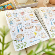 Beautiful handmade Tea Time stationery - created by Lettoon