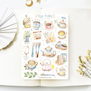 Beautiful handmade Tea Time stationery - created by Lettoon