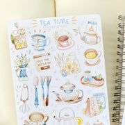 Beautiful handmade Tea Time stationery - created by Lettoon