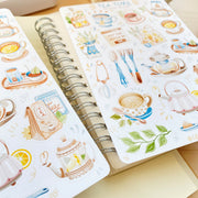 Beautiful handmade Tea Time stationery - created by Lettoon