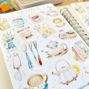 Beautiful handmade Tea Time stationery - created by Lettoon