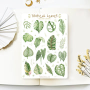 Beautiful handmade Tropical Leaves stationery - created by LETTOOn