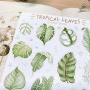 Beautiful handmade Tropical Leaves stationery - created by LETTOOn