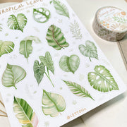 Beautiful handmade Tropical Leaves stationery - created by LETTOOn