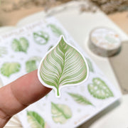 Beautiful handmade Tropical Leaves stationery - created by LETTOOn