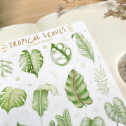Beautiful handmade Tropical Leaves stationery - created by LETTOOn