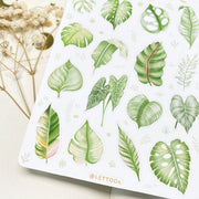 Beautiful handmade Tropical Leaves stationery - created by LETTOOn