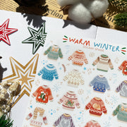 Beautiful handmade Warm Winter stationery - created by Lettoon