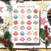 Beautiful handmade Warm Winter stationery - created by Lettoon
