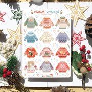 Beautiful handmade Warm Winter stationery - created by Lettoon