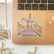 Beautiful handmade Windmill Tulips stationery - created by Lettoon