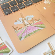 Beautiful handmade Windmill Tulips stationery - created by Lettoon